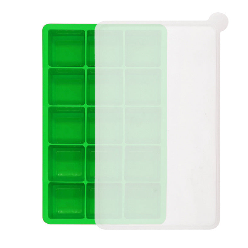 Flexible Silicone Square Ice Cube Tray Multi-Cavity Freezer Mold Bowlift