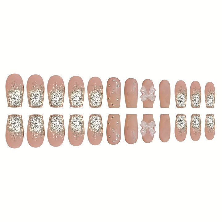 Chic Decorative 3D Press-On Nail Set Bowlift