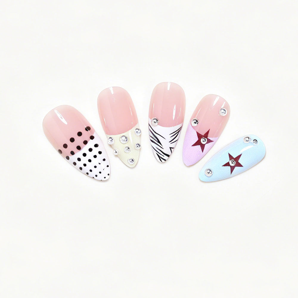 Artistic Stiletto Press-On Nail Art Collection Bowlift