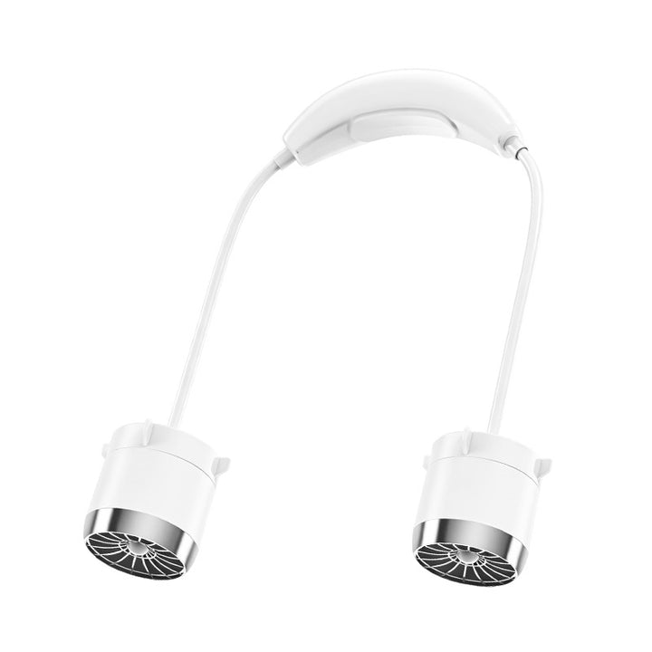 Women Portable Neck Fan with Dual Airflow Bowlift