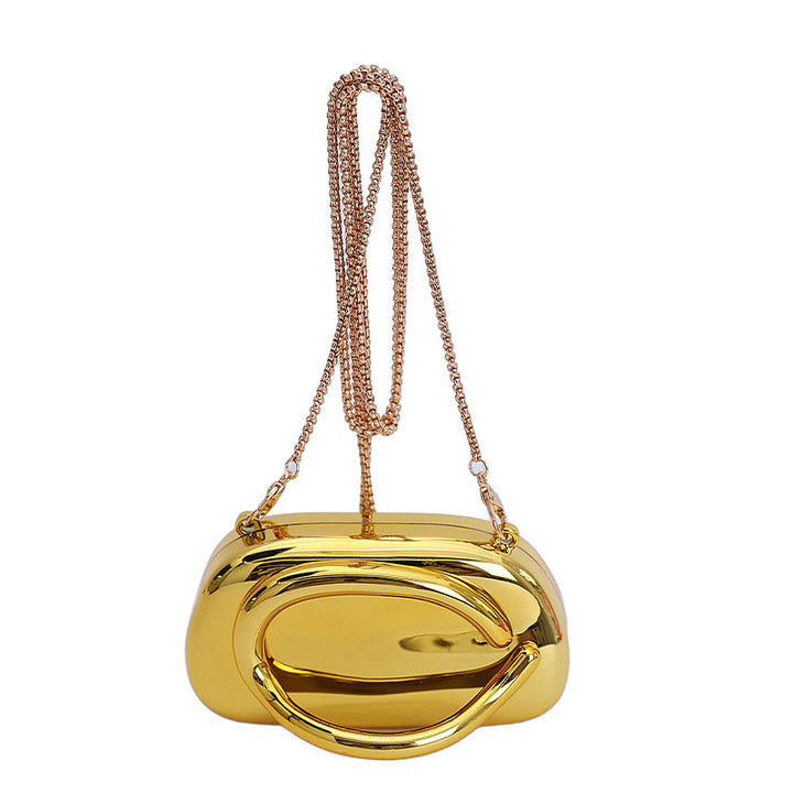 Chic Metallic Evening Clutch Bowlift