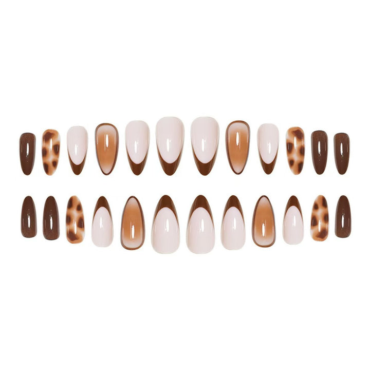 Elegantly Crafted Almond-Shaped Press-On Nails Bowlift