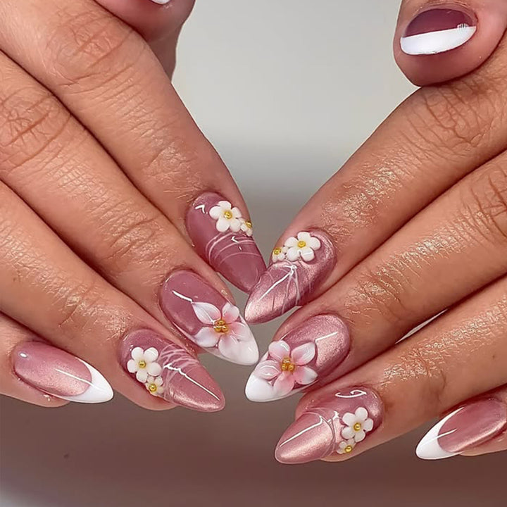 Floral 3D Manicure Art Bowlift