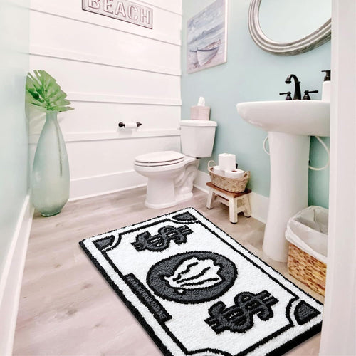 Plush Bathroom Floor Mat