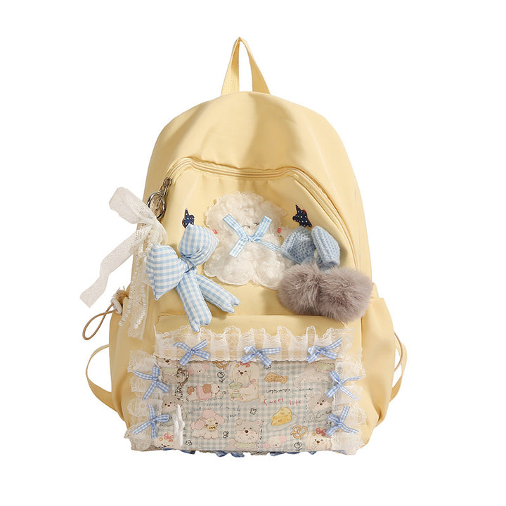 Decorative Plush Backpack Bowlift