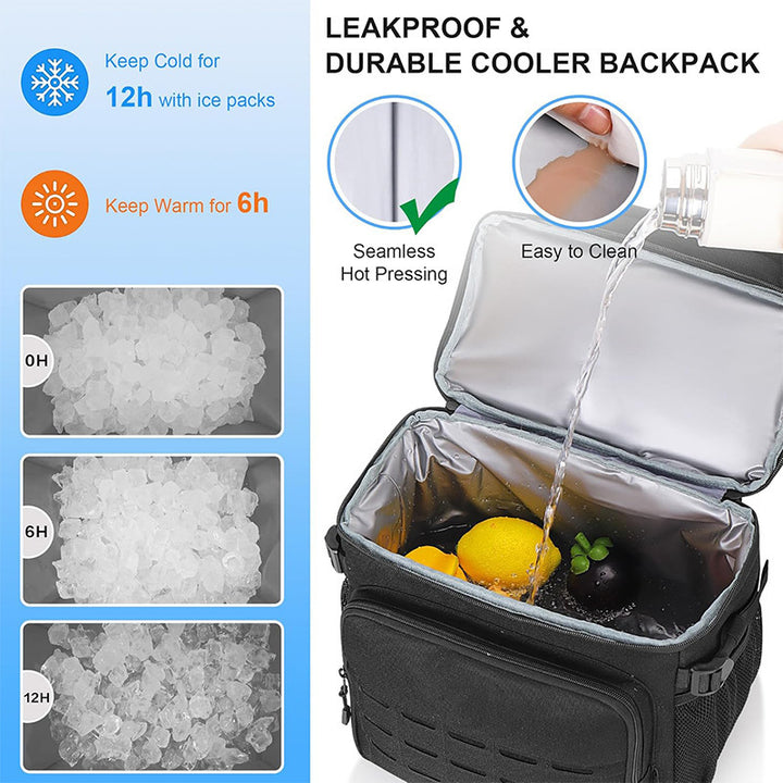 Multifunctional Tactical Backpack with Water Bottle Holder Bowlift