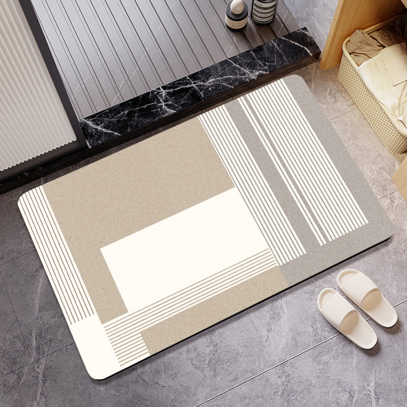 Decorative Luxe Bath Mat Bowlift