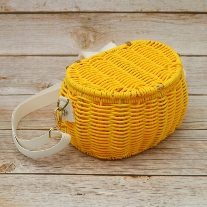 Stylish Woven Crossbody Bag Bowlift