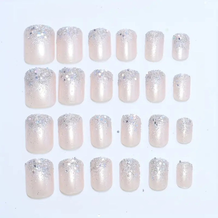 Glittery Acrylic Nail Enhancements Bowlift
