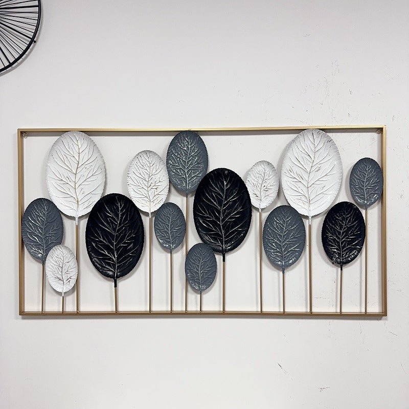 Decorative Metal Leaf Wall Art Sculpture Bowlift