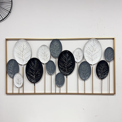 Decorative Metal Leaf Wall Art Sculpture Bowlift