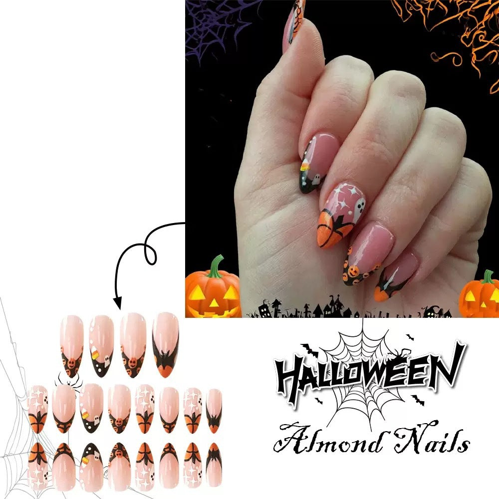 Nail art set with creative Halloween designs Bowlift