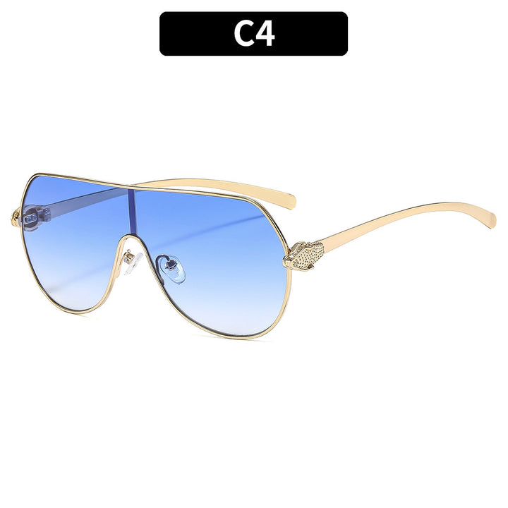Elegant Look Stylish Oversized Shield Sunglasses