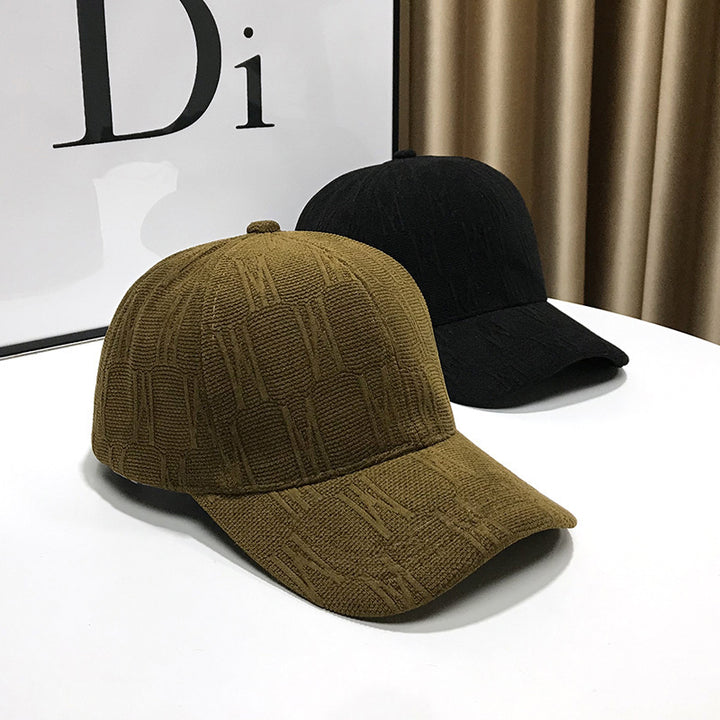 Women's Textured Fabric Baseball Cap Bowlift