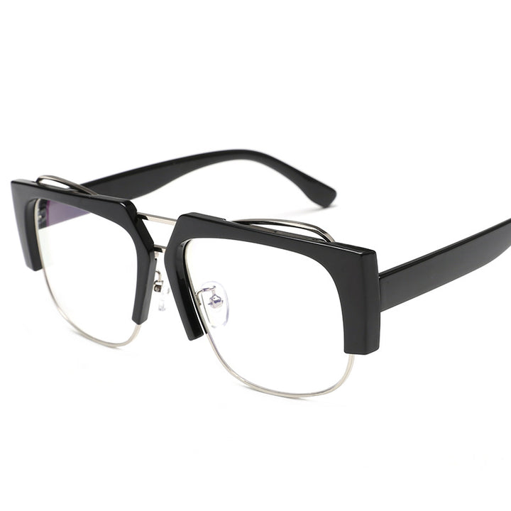 Women Fashion Square Sunglasses with Unique Chain Design Bowlift