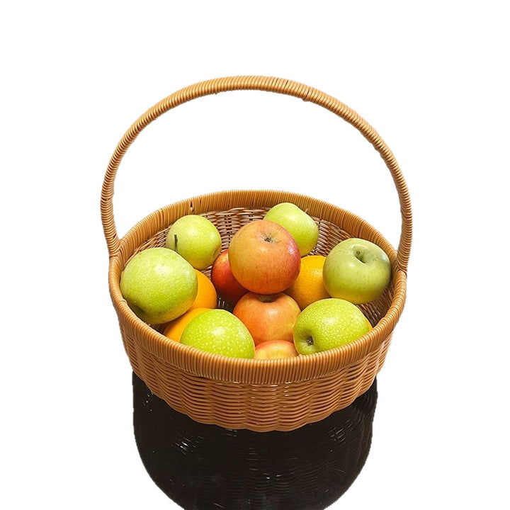 Handwoven Natural Decorative Basket Bowlift