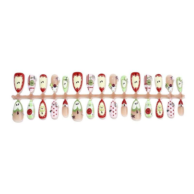 Thematic Holiday Press-On Nail Art Set Bowlift