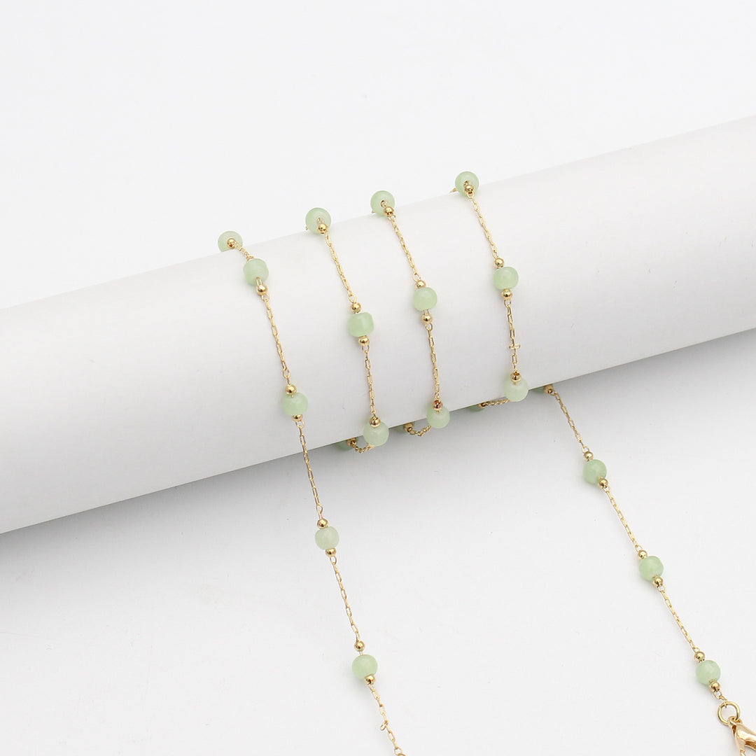 Elegant Beaded Eyewear Retainer Chain Bowlift