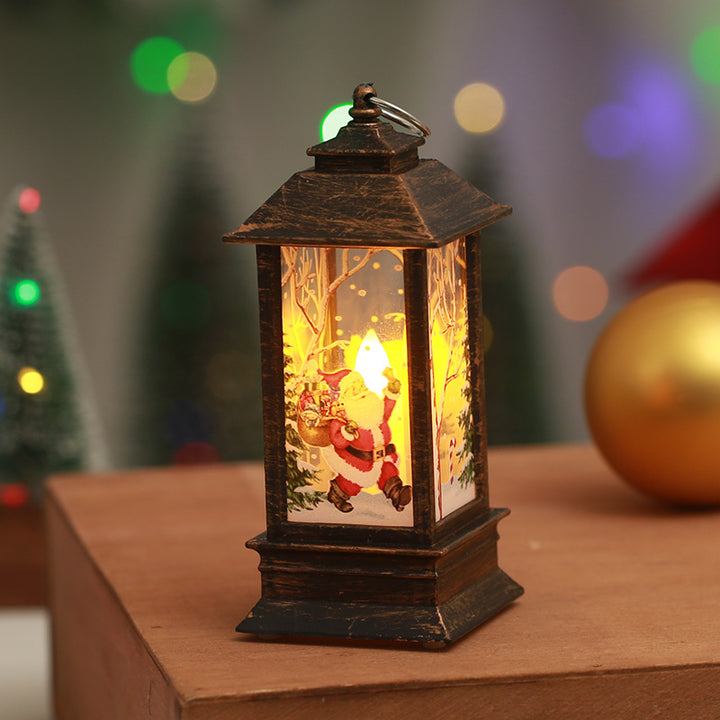 Nostalgic Christmas lantern with LED light Bowlift