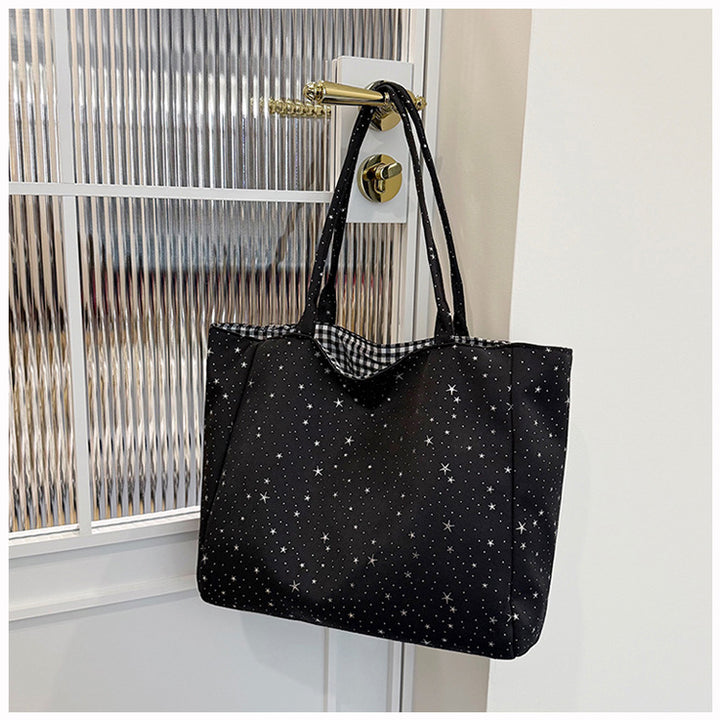 Stylish Star-Patterned Tote Bag Bowlift