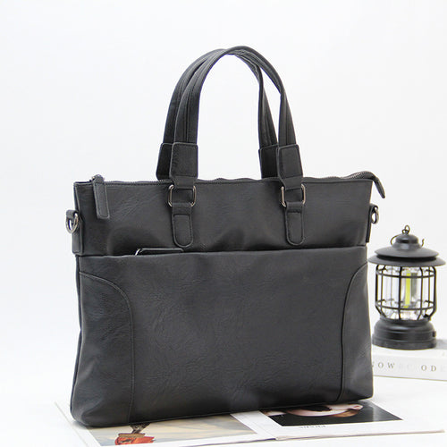 Elegant Briefcase with Removable Shoulder Strap Bowlift