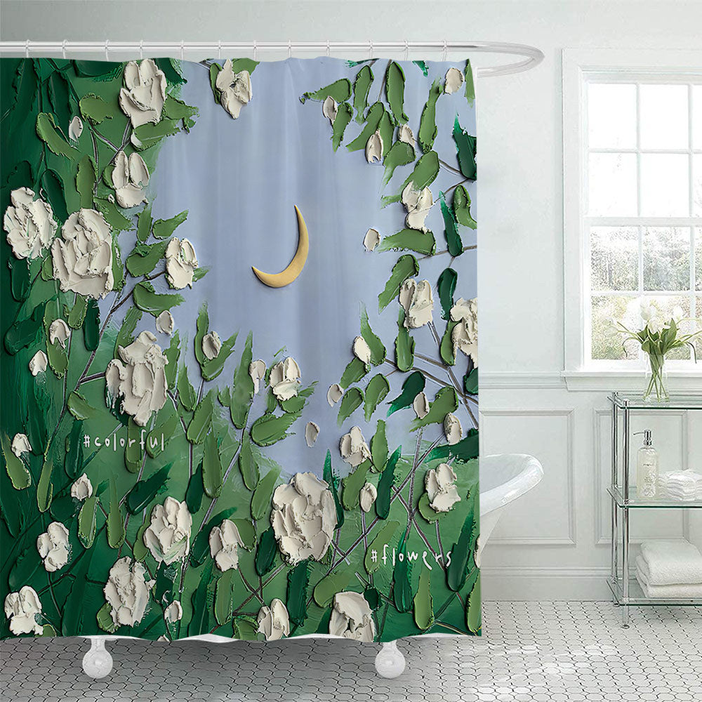 Floral Artistry Shower Curtain Bowlift