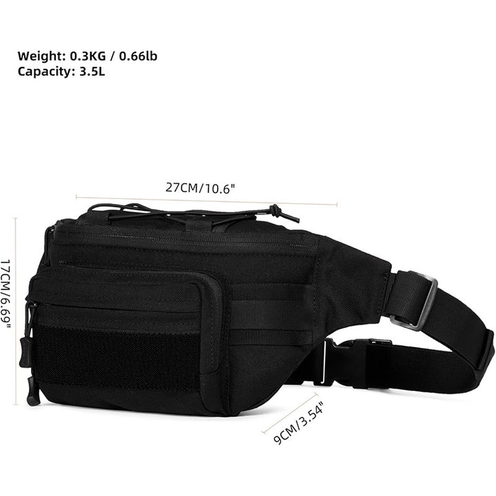Tactical Waist Bag with Multiple Compartments and Sturdy Attachments Bowlift