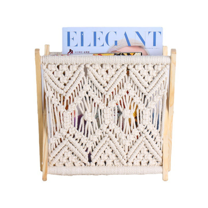 Macrame Magazine Rack Bowlift