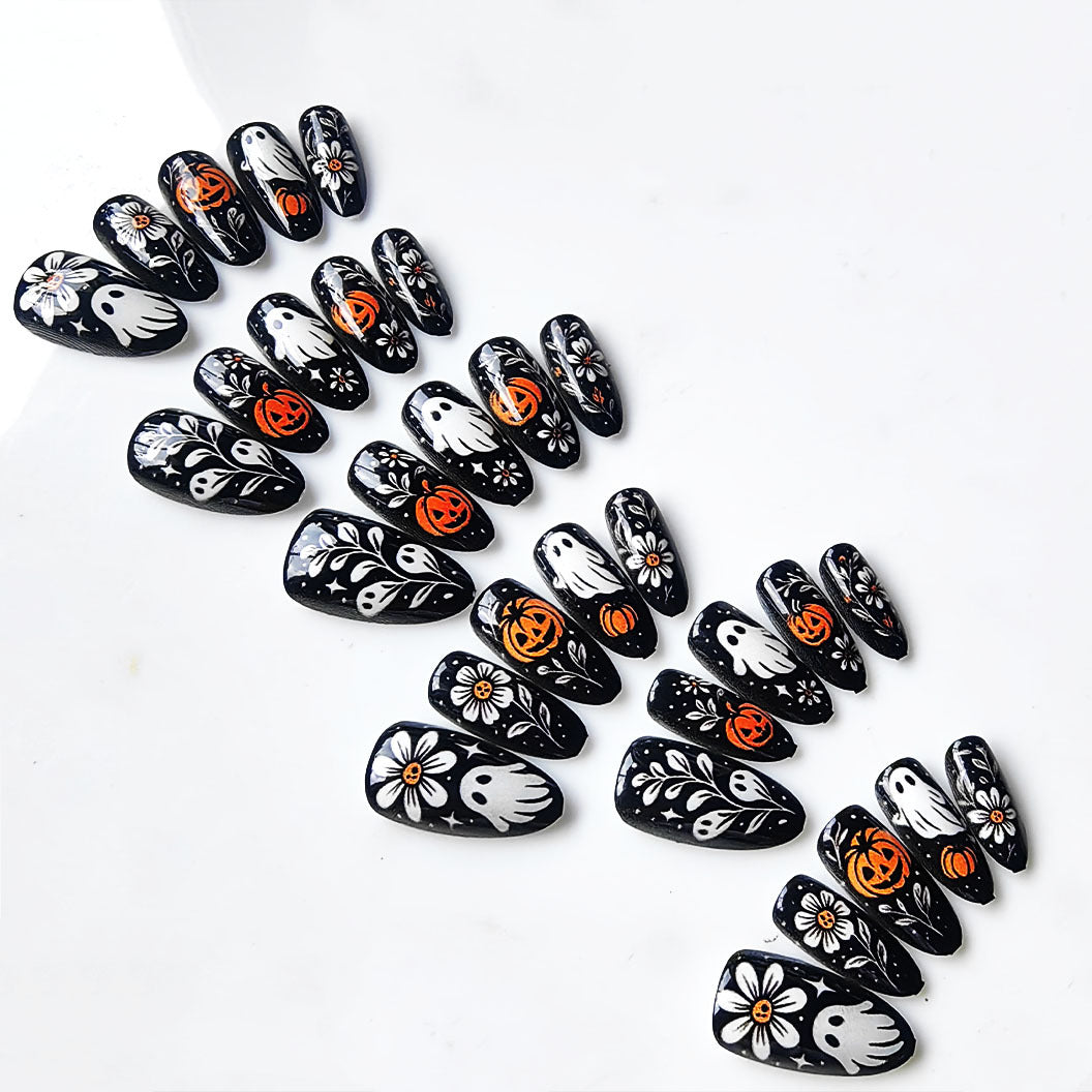 Artificial nails in Halloween design Bowlift