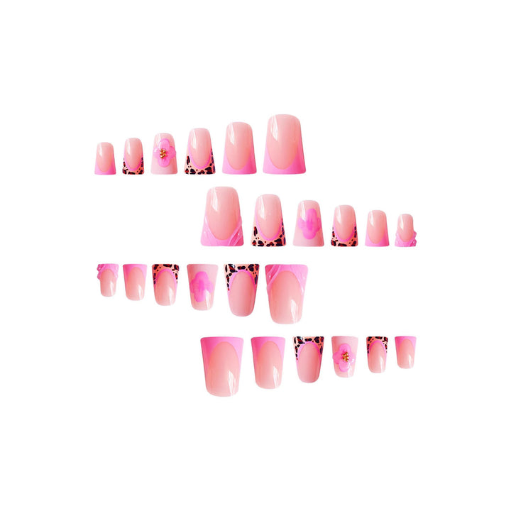 Artistic 3D Decorative Press-On Nail Art Bowlift