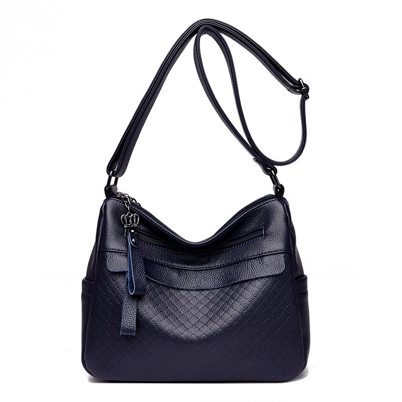 Textured Quilted Shoulder Bag Bowlift