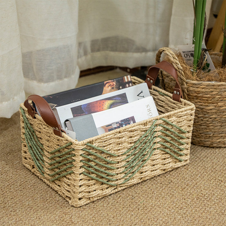 Handmade storage basket made of natural fibers Bowlift