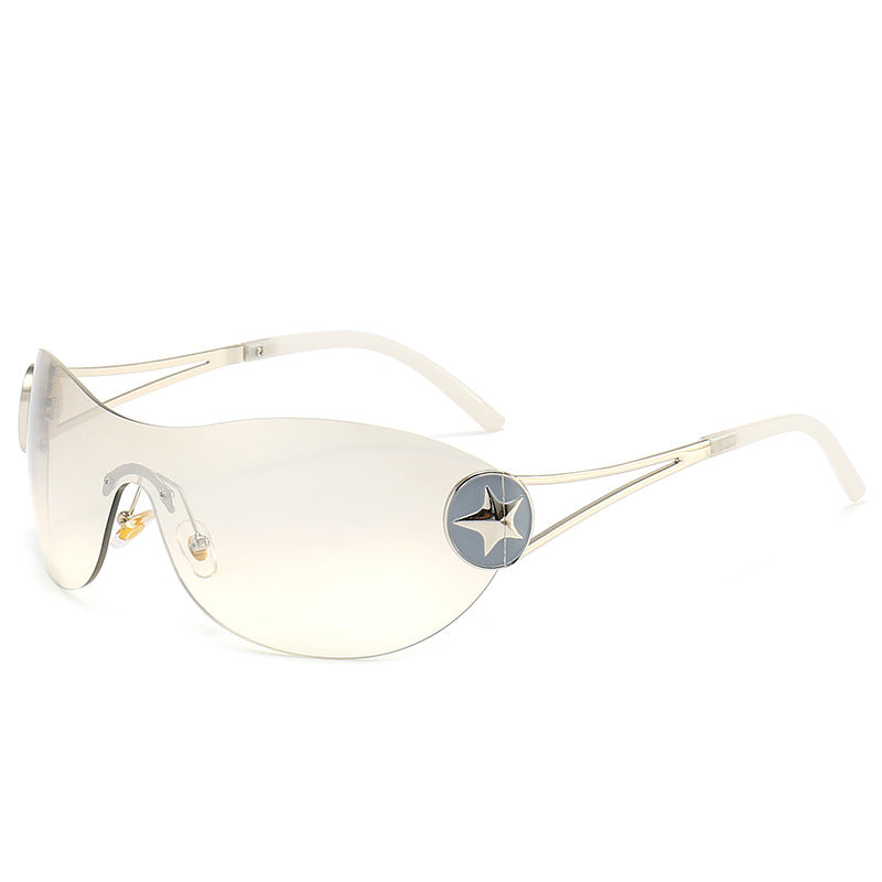 Women's fashionable sunglasses with transparent design and stylish accents Bowlift