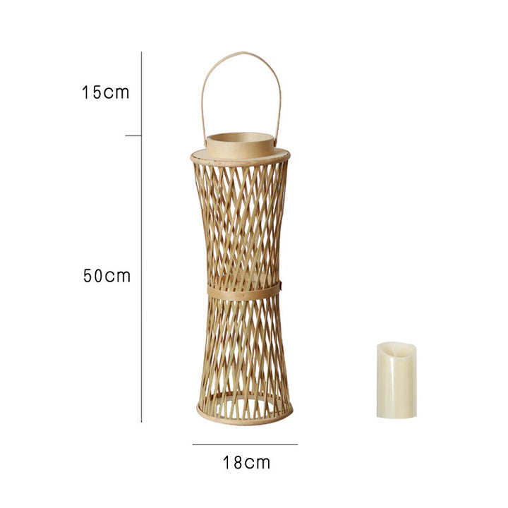 Elegant Lantern made of Rattan Bowlift