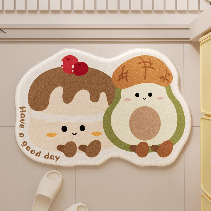 Cartoon-Themed Bath Mat