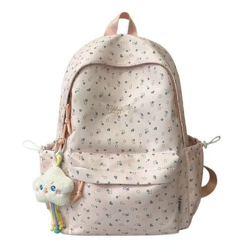 Floral Printed Lightweight Backpack Bowlift