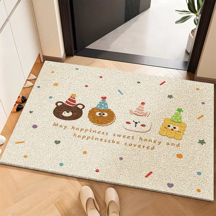 Playful Dog-Themed Entrance Mat