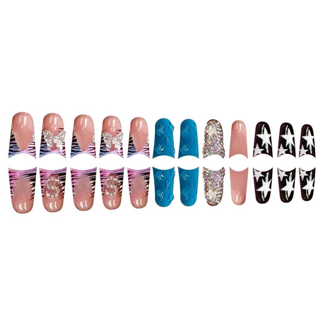 Glamorous 3D Press-On Nail Set Bowlift