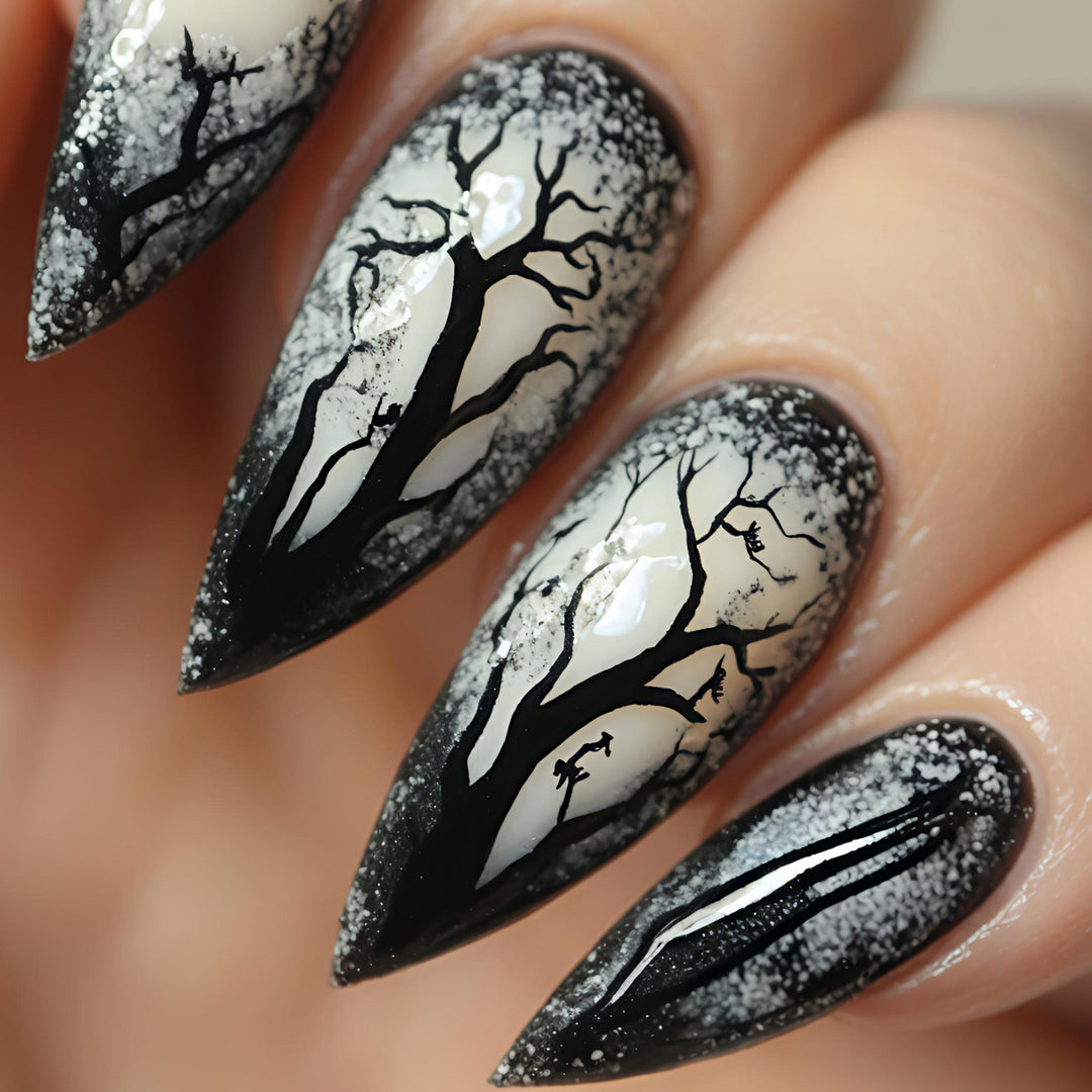Artistic Nature-Inspired Nail Art Bowlift