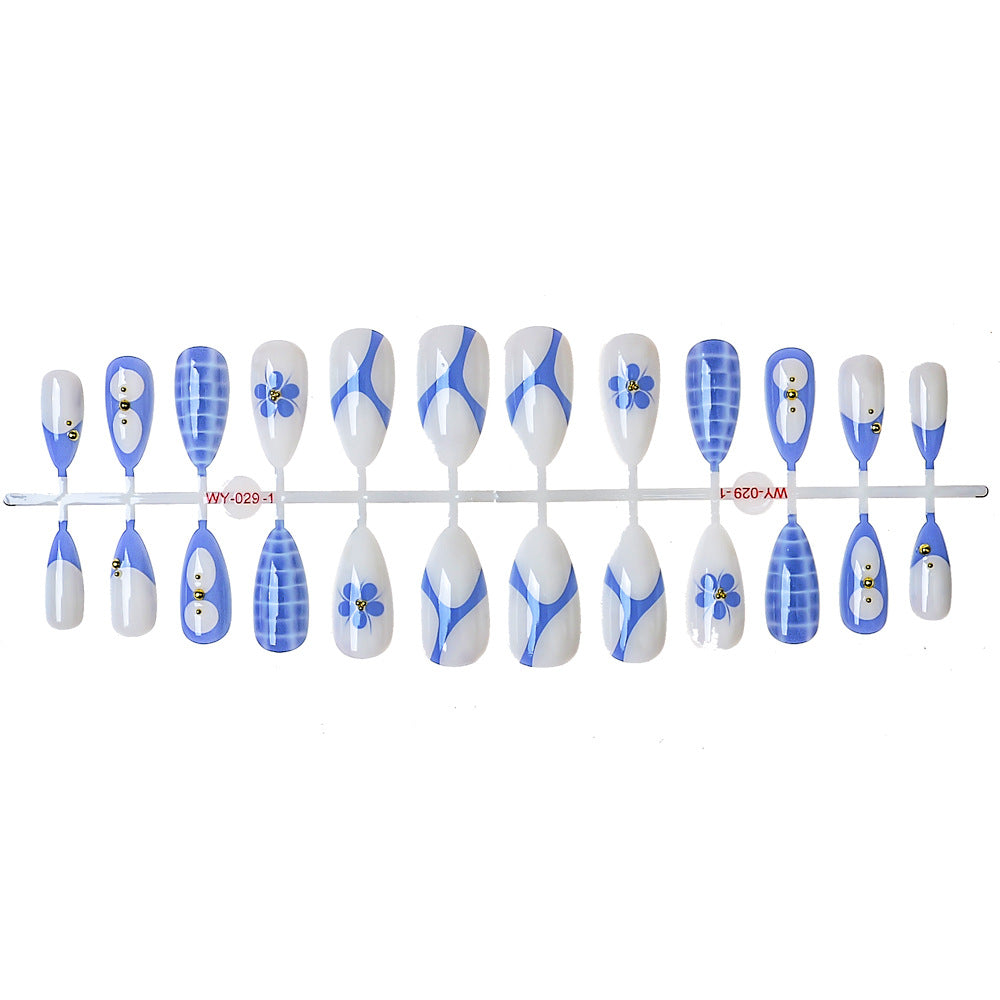 Artistic Press-On Nail Set Bowlift 1787294162