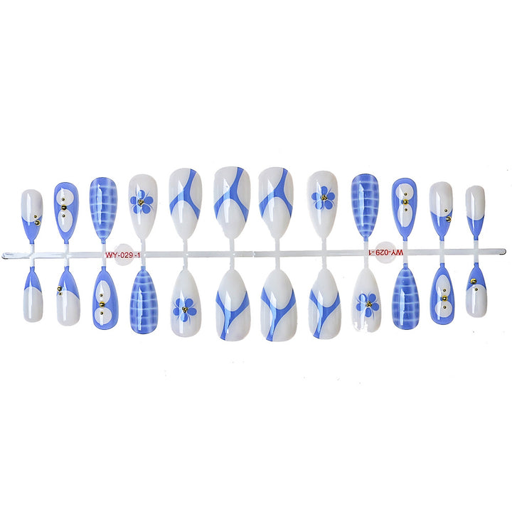 Artistic Press-On Nail Set Bowlift 1787294162
