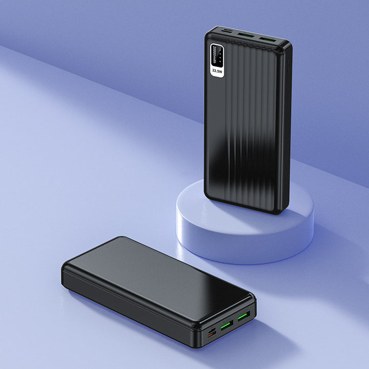High-performance power bank with multifunctional USB-C connection and intelligent fast charging Bowlift