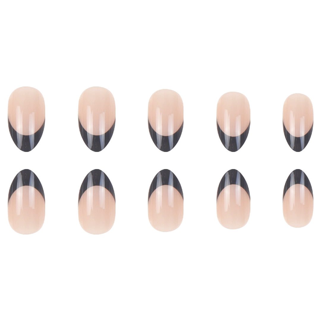 Elegant Stiletto French Tip Press-On Nails Bowlift