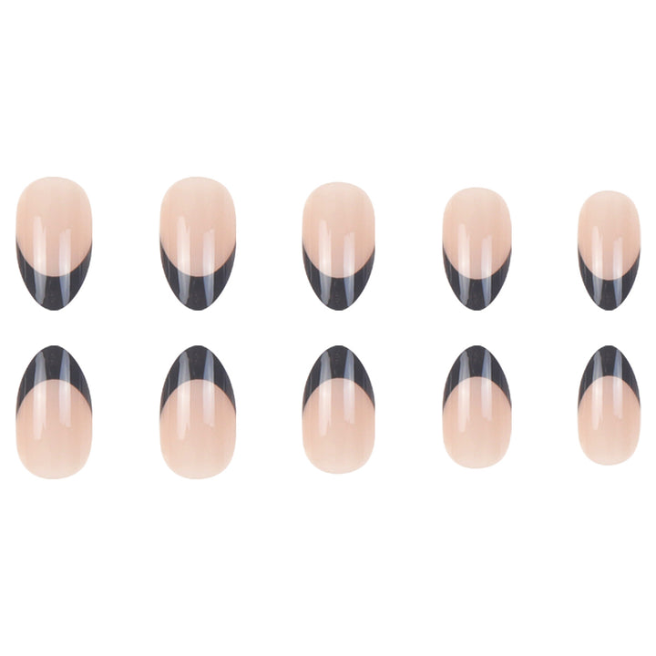 Elegant Stiletto French Tip Press-On Nails Bowlift