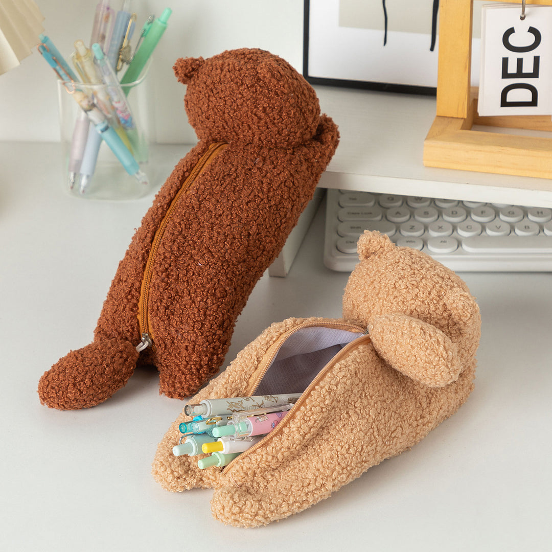 Cute Plush Bear Pencil Case Bowlift