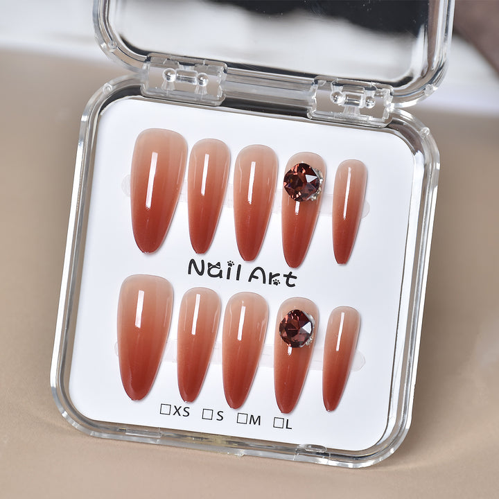Premium Glamorous Press-On Nail Extensions Bowlift