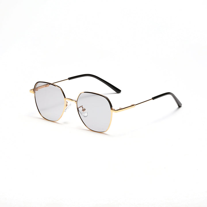Women’s fashionable sunglasses with slim metal frame and blue lenses Bowlift