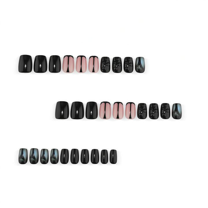 Artificial Nail Set with Elegant Geometric Designs Bowlift
