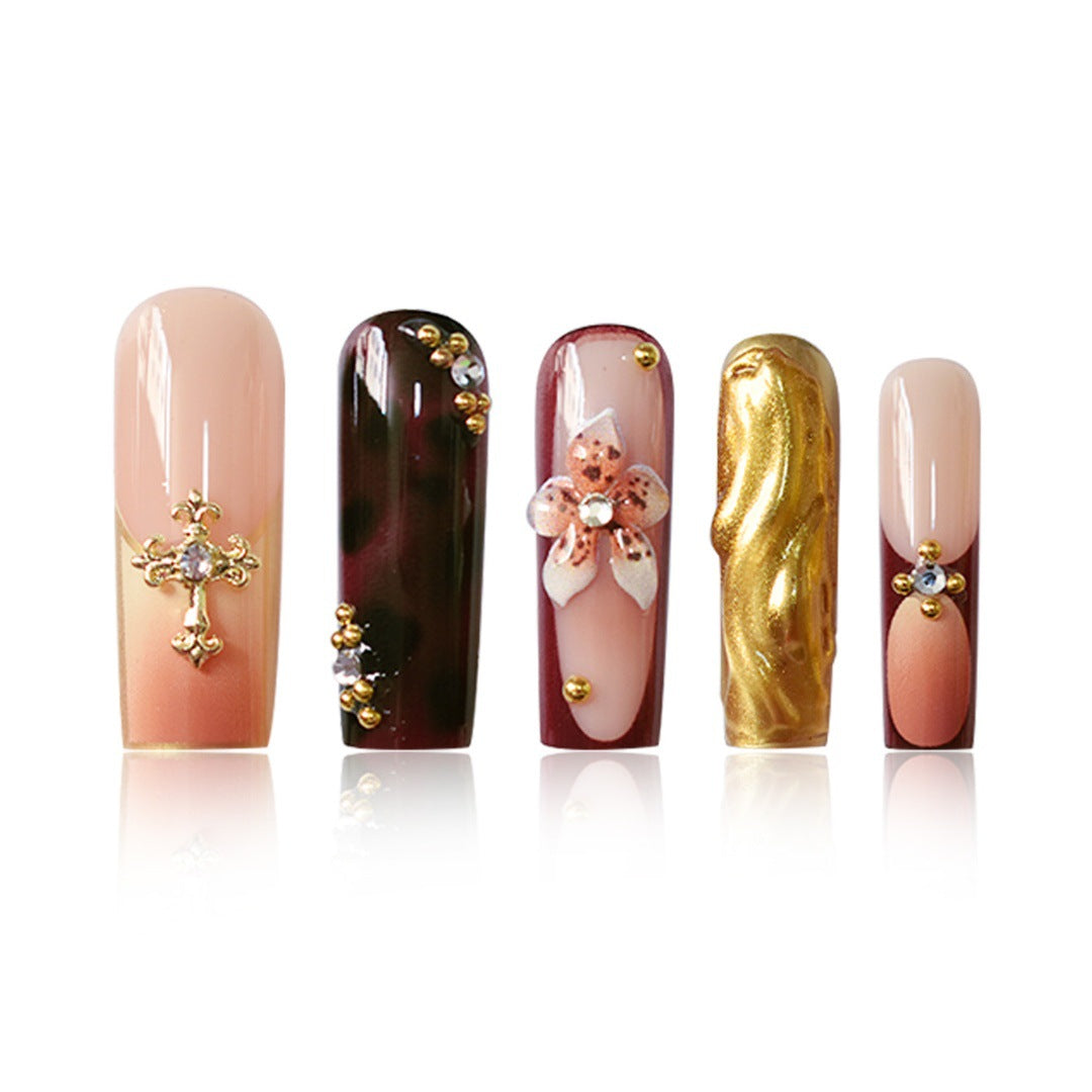 Ornate Press-On Nail Art Extensions Bowlift
