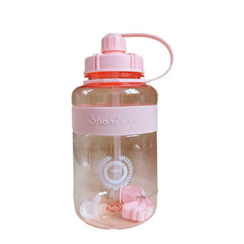 Unisex High-Volume Sports Water Bottle with Practical Lid Opening Bowlift